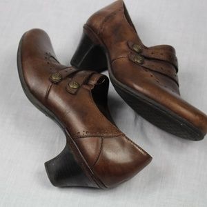 Cob Hill by New Balance Brown Leather Mules